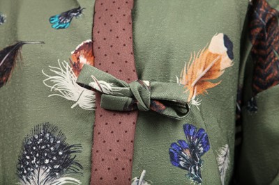 Lot 162 - A feather-printed padded jacket, modern