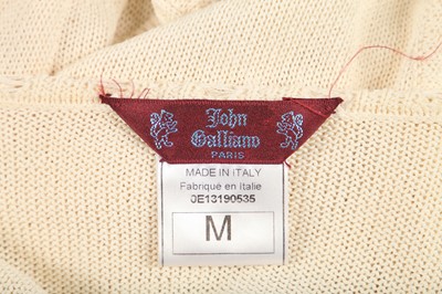 Lot 433 - A John Galliano knitted ivory silk evening ensemble, Spring-Summer 2000