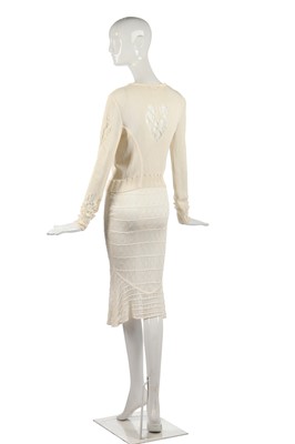 Lot 433 - A John Galliano knitted ivory silk evening ensemble, Spring-Summer 2000