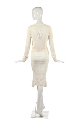 Lot 433 - A John Galliano knitted ivory silk evening ensemble, Spring-Summer 2000