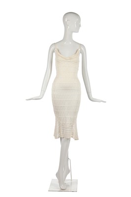 Lot 433 - A John Galliano knitted ivory silk evening ensemble, Spring-Summer 2000