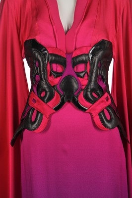Lot 427 - An Alexander McQueen dégradé crêpe kimono ensemble, 'La Dame Bleue', Spring-Summer 2008