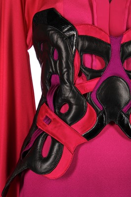 Lot 427 - An Alexander McQueen dégradé crêpe kimono ensemble, 'La Dame Bleue', Spring-Summer 2008