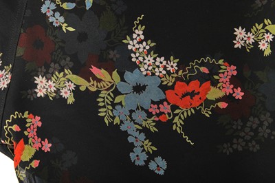 Lot 332 - An Ossie Clark/Celia Birtwell for Radley floral printed chiffon dress, mid-1970s