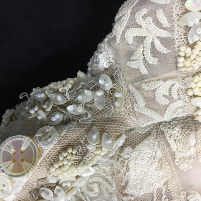 Lot 431 - Alexander McQueen by Sarah Burton beaded and embroidered ivory organza cocktail dress, Spring-Summer 2011