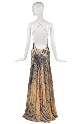 Lot 432 - Two bias-cut dresses, one by Galliano, the other an unfinished prototype by McQueen inspired by it