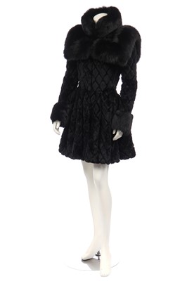 Lot 104 - Alexander McQueen by Sarah Burton trimmed fur and fox fur coat, circa 2014