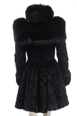 Lot 104 - Alexander McQueen by Sarah Burton trimmed fur and fox fur coat, circa 2014