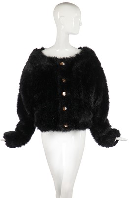 Lot 390 - A Vivienne Westwood faux-fur 'Gorilla' jacket, probably 'Always on Camera' collection, Autumn-Winter 1992