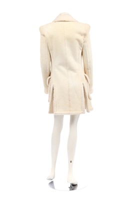 Lot 106 - An Alexander McQueen by Sarah Burton cream sheepskin coat, circa 2015