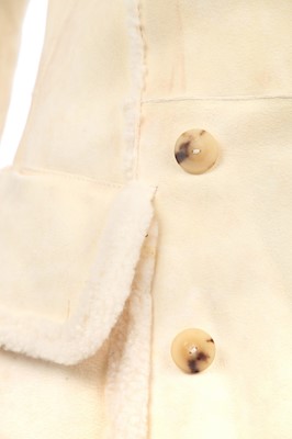 Lot 106 - An Alexander McQueen by Sarah Burton cream sheepskin coat, circa 2015
