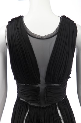 Lot 122 - An Alexander McQueen black jersey dress, probably 'Pantheon as Lecum' collection, Autumn-Winter 2004