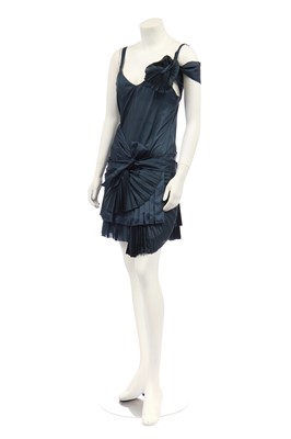Lot 122 - An Alexander McQueen black jersey dress, probably 'Pantheon as Lecum' collection, Autumn-Winter 2004