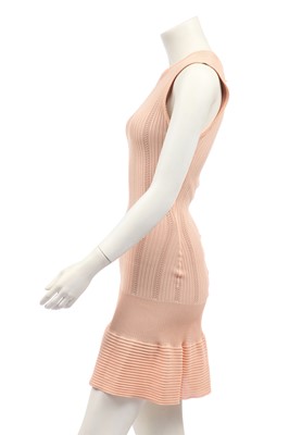 Lot 170 - An Azzedine Alaïa knitted pink silk dress, 2000s