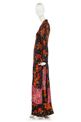 Lot 404 - A Rei Kawakubo for Comme des Garçons tropical floral printed rayon two-piece ensemble, 'Synergy' collection, Autumn-Winter 1993
