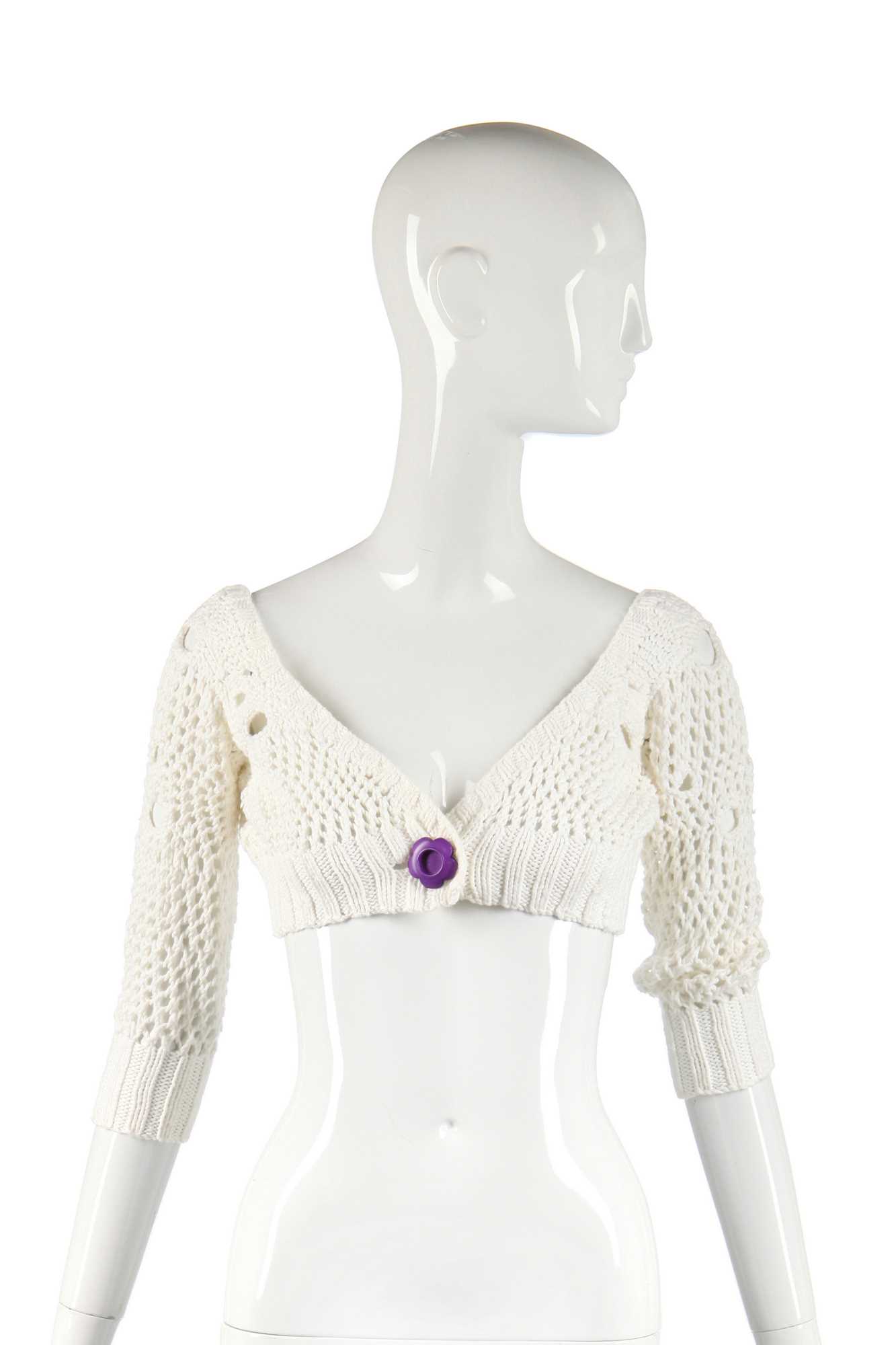 Lot 367 - A BodyMap hand-knitted reversible top, 'Barbee Takes a Trip Around Nature's Cosmic Curves' collection, Spring-Summer 1985
