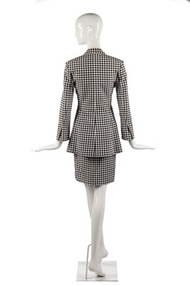 Lot 399 - A Christian Dior by Gianfranco Ferré acid-green satin suit, early 1990s