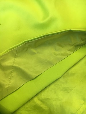 Lot 399 - A Christian Dior by Gianfranco Ferré acid-green satin suit, early 1990s