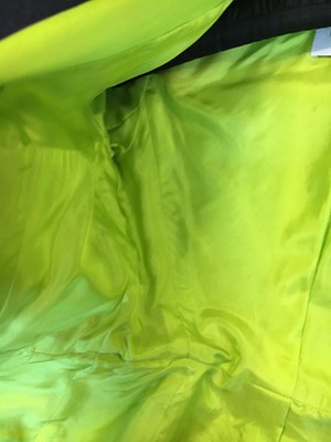 Lot 399 - A Christian Dior by Gianfranco Ferré acid-green satin suit, early 1990s