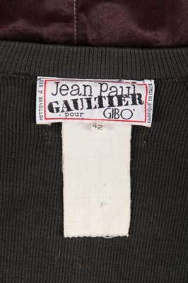 Lot 346 - A rare Jean Paul Gaultier ribbed jersey dress, 'Russian Constructivist' collection, Autumn-Winter 1986-87