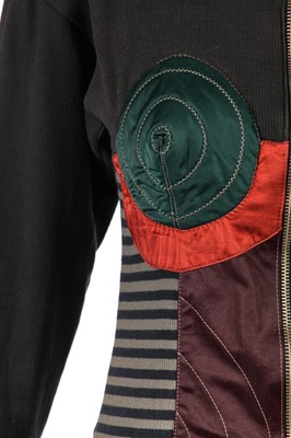 Lot 346 - A rare Jean Paul Gaultier ribbed jersey dress, 'Russian Constructivist' collection, Autumn-Winter 1986-87