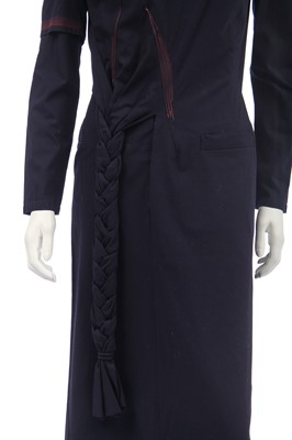 Lot 189 - A Yohji Yamamoto navy cotton dress, 2000s