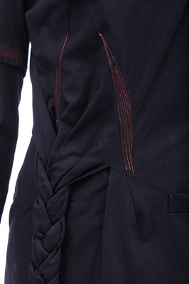 Lot 189 - A Yohji Yamamoto navy cotton dress, 2000s