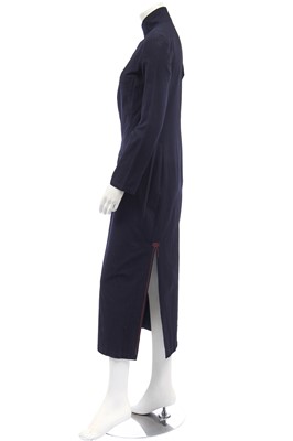 Lot 189 - A Yohji Yamamoto navy cotton dress, 2000s