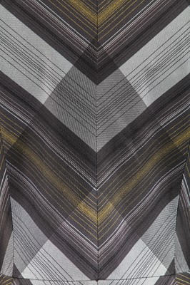 Lot 411 - An Alexander McQueen woven striped frock coat, Eshu collection, Autumn-Winter 2000
