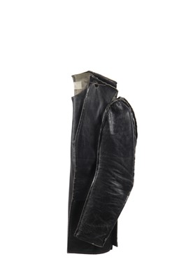Lot 406 - A Martin Margiela 'Flat' leather jacket and metal hook, Spring-Summer 1998