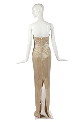 Lot 439 - A Versace bugle-beaded sheath, circa 2006