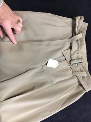 Lot 186 - Two Issey Miyake wool taupe suits, late 1980s-early 1990s