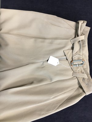 Lot 186 - Two Issey Miyake wool taupe suits, late 1980s-early 1990s