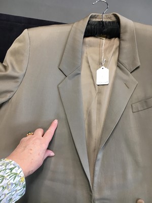 Lot 186 - Two Issey Miyake wool taupe suits, late 1980s-early 1990s