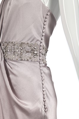 Lot 435 - A Christian Dior by John Galliano grey satin evening gown, 2009
