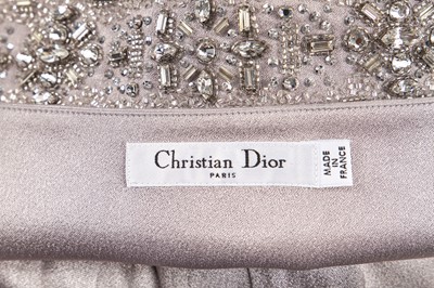 Lot 435 - A Christian Dior by John Galliano grey satin evening gown, 2009