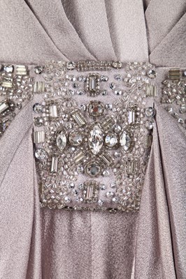Lot 435 - A Christian Dior by John Galliano grey satin evening gown, 2009