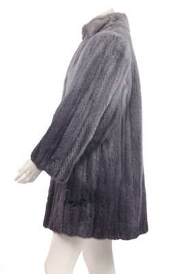 Lot 98 - An ombré mink fur coat, 1970s