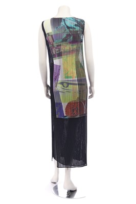 Lot 181 - An Issey Miyake pleated and perforated polyester two-piece ensemble, 2000s-modern