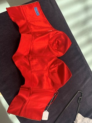 Lot 171 - A Thierry Mugler red sequined bustier, Autumn-Winter 2001-02