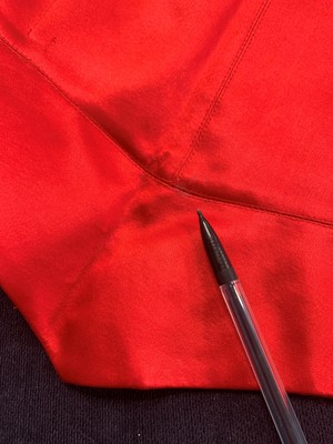 Lot 171 - A Thierry Mugler red sequined bustier, Autumn-Winter 2001-02