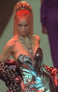 Lot 171 - A Thierry Mugler red sequined bustier, Autumn-Winter 2001-02