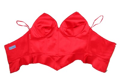 Lot 171 - A Thierry Mugler red sequined bustier, Autumn-Winter 2001-02