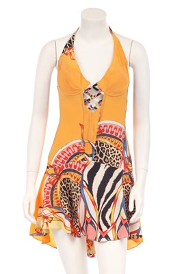 Lot 159 - Two Roberto Cavalli short summer dresses, early 2000s