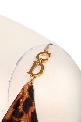 Lot 142 - A Christian Dior by John Galliano floral and leopard print jersey dress, Autumn-Winter 2000-01