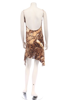 Lot 142 - A Christian Dior by John Galliano floral and leopard print jersey dress, Autumn-Winter 2000-01