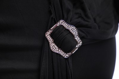 Lot 141 - A Christian Dior by John Galliano black jersey cocktail dress, 'Fetish and Japan' collection, Autumn-Winter 2003-04