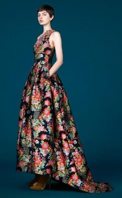 Lot 173 - An Andrew Gn floral brocaded evening gown, Pre-Fall 2019