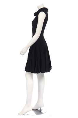 Lot 169 - An Azzedine Alaïa ribbed black viscose dress, modern