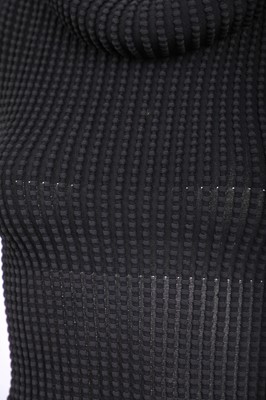 Lot 169 - An Azzedine Alaïa ribbed black viscose dress, modern